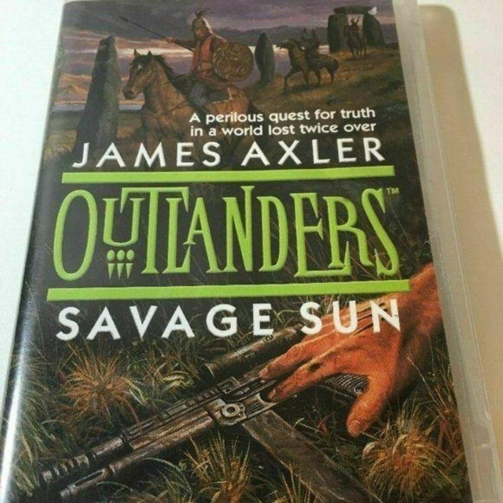 OUTLANDERS SAVAGE SUN by JAMES AXLER  ABRIDGED Cassette read‎ along book